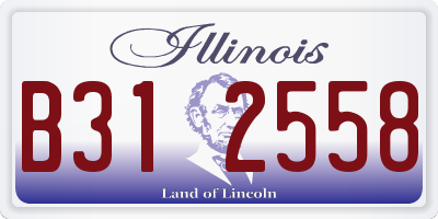 IL license plate B312558