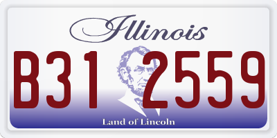IL license plate B312559