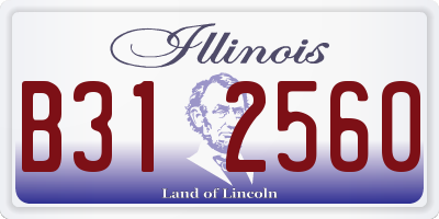 IL license plate B312560