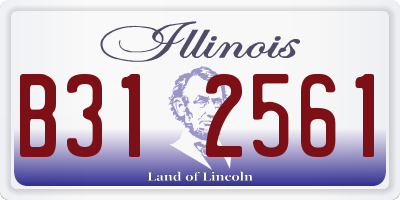 IL license plate B312561