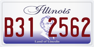 IL license plate B312562