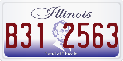 IL license plate B312563