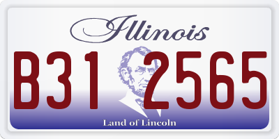 IL license plate B312565