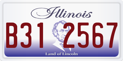 IL license plate B312567