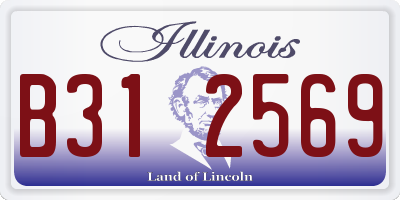 IL license plate B312569