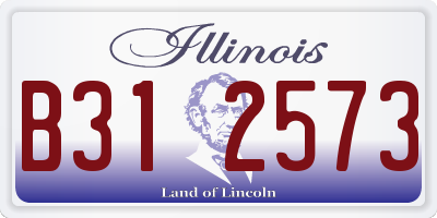 IL license plate B312573