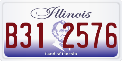 IL license plate B312576