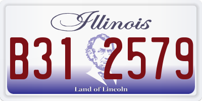 IL license plate B312579