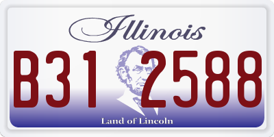 IL license plate B312588
