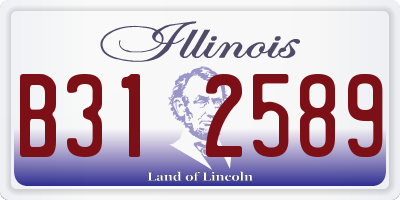 IL license plate B312589
