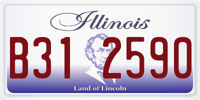 IL license plate B312590