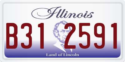 IL license plate B312591