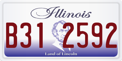 IL license plate B312592