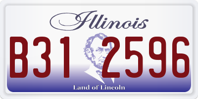 IL license plate B312596