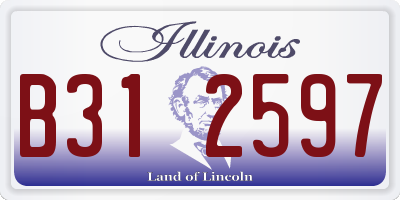 IL license plate B312597