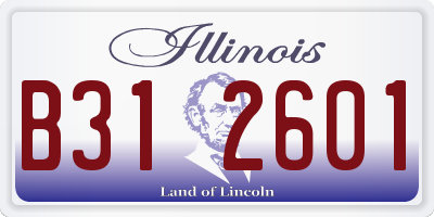 IL license plate B312601