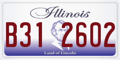 IL license plate B312602