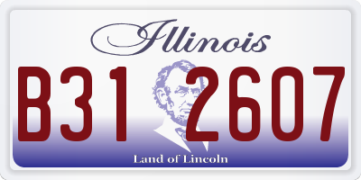 IL license plate B312607