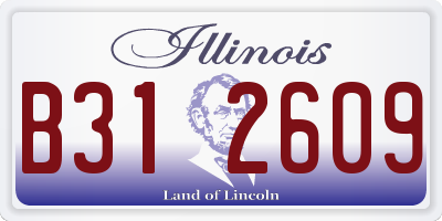 IL license plate B312609