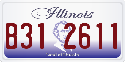 IL license plate B312611