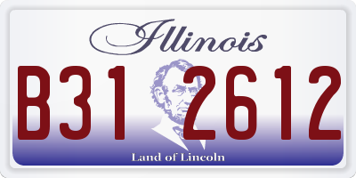 IL license plate B312612