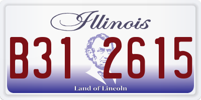 IL license plate B312615