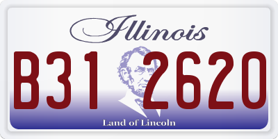 IL license plate B312620
