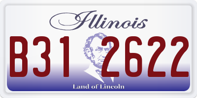 IL license plate B312622