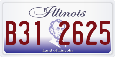 IL license plate B312625
