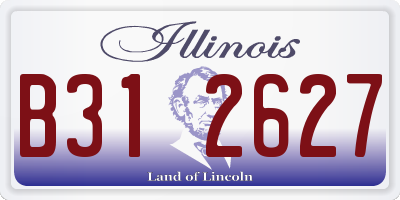 IL license plate B312627
