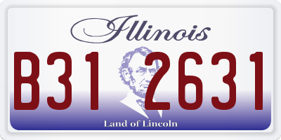 IL license plate B312631