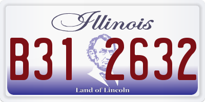 IL license plate B312632