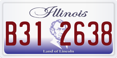 IL license plate B312638