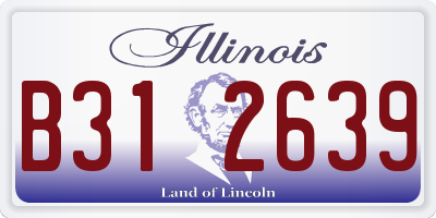 IL license plate B312639
