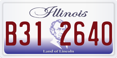 IL license plate B312640
