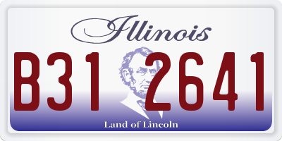 IL license plate B312641