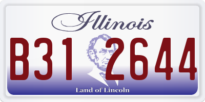 IL license plate B312644