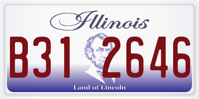 IL license plate B312646