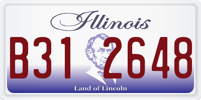 IL license plate B312648