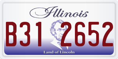 IL license plate B312652