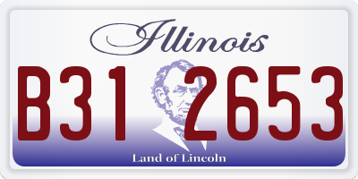 IL license plate B312653