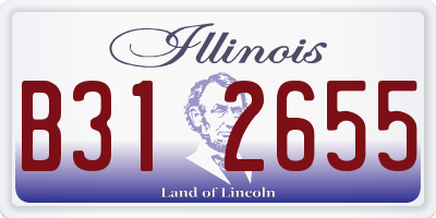 IL license plate B312655