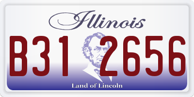 IL license plate B312656