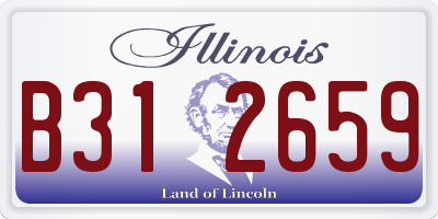 IL license plate B312659