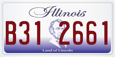 IL license plate B312661