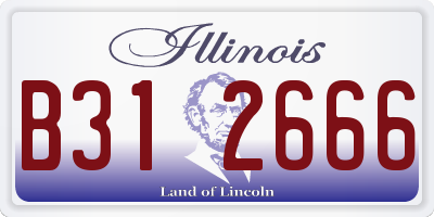 IL license plate B312666