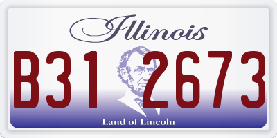 IL license plate B312673