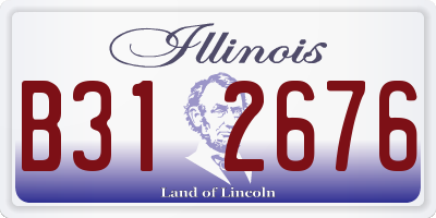 IL license plate B312676