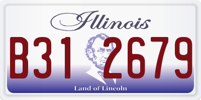 IL license plate B312679