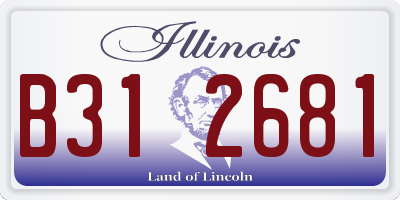 IL license plate B312681